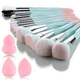 111 pink blue gradient makeup brush set packaging box ideal for gifting