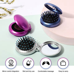 1st Choice folding comb teeth close-up for gentle detangling and care