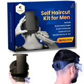 247 Groomed necklining template helps achieve straight lines during DIY haircuts.