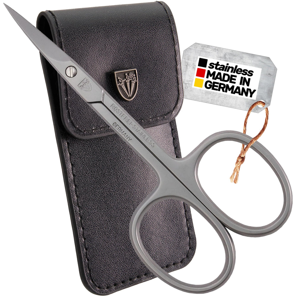 3 Swords Germany curved cuticle scissors closeup for precise cuticle trimming