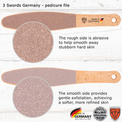 3 Swords Germany rough side smooths stubborn skin for softer feet