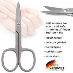 3 Swords Germany stainless steel nail scissors showcases durable, long-lasting manicure performance.