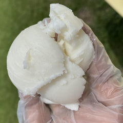 3CAYG refined white shea butter soapmaking jar demonstrates a versatile base.