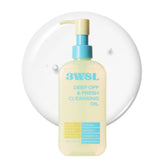 3W8L Deep Off bottle demonstrates gentle daily cleanse for makeup and sunscreen removal