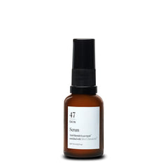 47 Skin Hydrating Serum bottle closeup highlighting sleek design for daily moisture