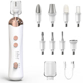 7d24hcare cordless nail file set shows compact design for on the go manicure sessions