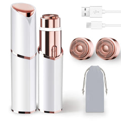 7d24hcare facial hair remover front view shows compact, on-the-go grooming.