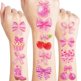 91TATTOOS pink bow tattoo sheets closeup for creative play