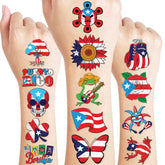 91TATTOOS Puerto Rico flag tattoo sheets ready for kids party favors and crafts