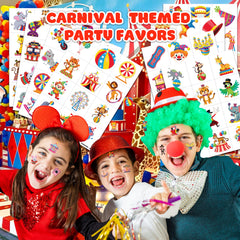 91TATTOOS variety designs carnival tattoos spread offers playful options for imagination and celebration
