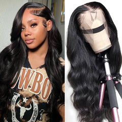 A FUTURE TONGMEI 13x4 body wave front wig closeup shows natural texture for everyday confidence.