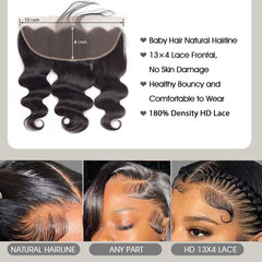 Aallinine 13x4 frontal with baby hairs creates a natural hairline illusion