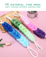 AARAINBOW back-sponge shown in tub demonstrates easy back reach.