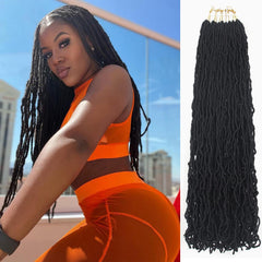 Aayubb faux locs 20inch prelooped for easy installation.