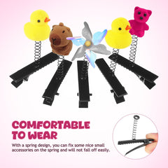 Abaodam clip with glossy metal finish for salon-ready durable hair accessories.