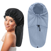Abeillo large shower cap for braids fits 25 inches, protects long hair while bathing.
