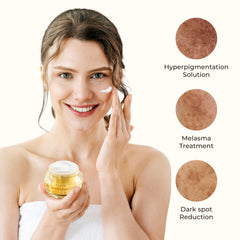 Abera Kasumi Glowing Cream texture swirl highlights luxurious luminosity.