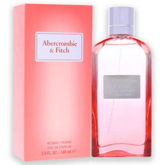 Abercrombie & Fitch First Instinct Together packaging on shelf for everyday elegance