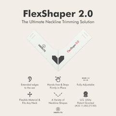 Aberlite FlexShaper headband attachment close-up for hands-free grooming setup.