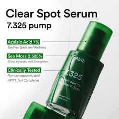 Abib Clear Spot Serum containing Succinic Acid for blemish support