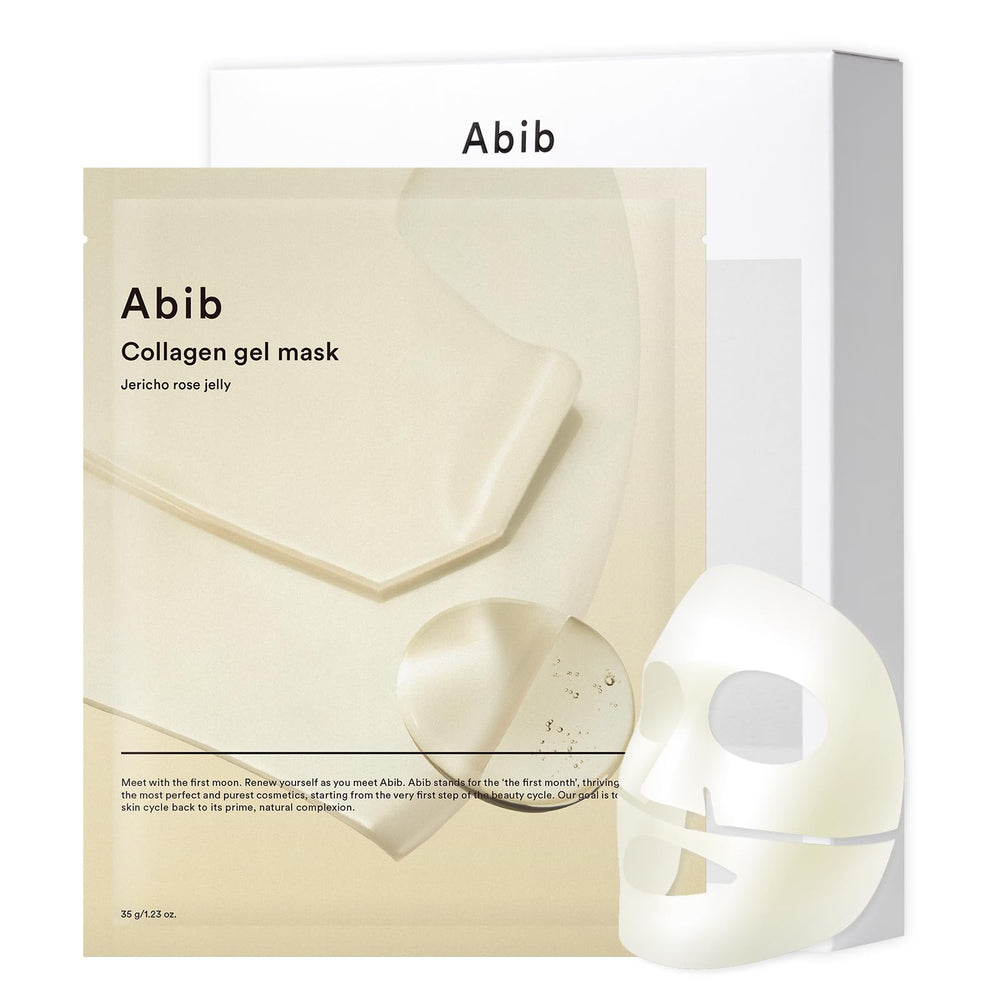 Abib Collagen Gel Mask Jericho Rose hydrogel sheet delivers nourishing hydration for radiant skin.