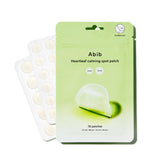 Abib Heartleaf Calming Spot Patch packaging shows discreet blemish care.