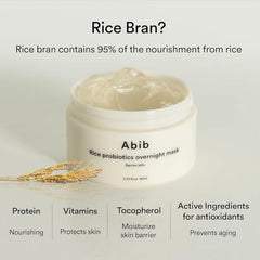 Abib sleeping mask application demonstrates easy night-time skincare routine