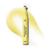 Abib retinal eye serum lifting roller closeup showing cooling texture for refreshed under-eye skin