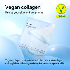 Abib vegan collagen fermented yeast formula supports hydration and elasticity for smoother skin.