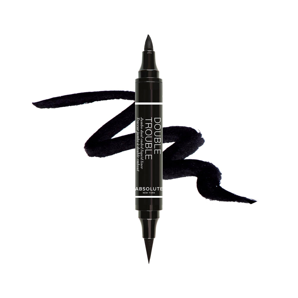 Absolute New York Double Trouble Liner ultra-slim-tip close-up for precise fine lines.