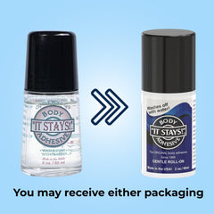 ABSOLUTE SUPPORT It Stays roll-on applicator demonstrates precise, comfortable placement