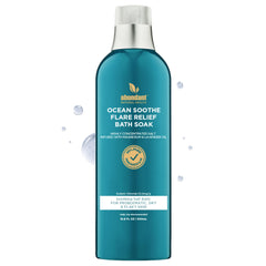 Abundant Natural Health Ocean Soothe cap pour demonstrates easy mineral blend for a relaxing soak