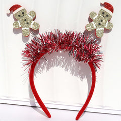 Abxqa glitter gingerbread headband sparkling at a festive party and photos