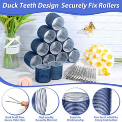 Acejoz hair-roller set inside pack shows organized, easy-to-store styling tools.