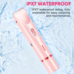Acemend bikini trimmer waterproof design for wet or dry use in showers.