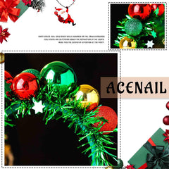 Acenail Christmas headband green foil strips glitter close-up catches light for standout holiday looks