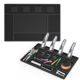 Acfunique magnetic barber mat clippers: secure clippers with four magnetized slots for organized work.