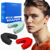 Achilles Fitness Double Chin Reducer jaw exerciser blue angled view for defined jawline.