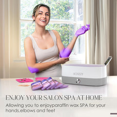 Achzzy paraffin wax machine with large 4000ml capacity maintains consistent heat for longer sessions.