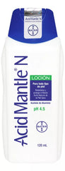 Acid Mantle N aluminum acetate 120 ml bottle delivering protective moisture for dry skin.