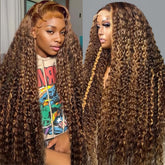 ACIWP ombre lace-front wig honey blonde 28in with natural hairline