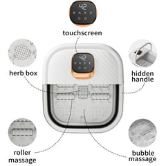 ACKLEAP collapsible foot spa open-panel design for quick setup and effortless use.