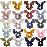 ACO-UINT 20-pack scrunchies front view; versatile colors for daily outfits and secure hold