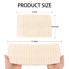 ACO-UINT Knit Headwraps 2-Pack worn by model for versatile winter styling.