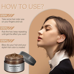 Acomler cera color temporal cabello castano efecto duradero sin esfuerzo