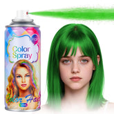 Acomler Green Hair Spray bottle ready for quick color at a party.