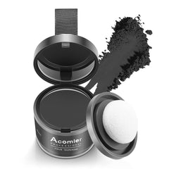 Acomler instantly covers roots with black shade for natural-looking color.