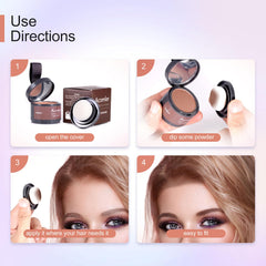Acomler natural beeswax-based formula safely covers gray roots.