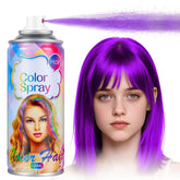 Acomler purple hair spray bottle front for quick color application