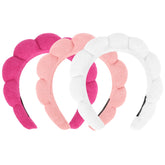 ACOUUINT cloud-design headband keeps hair away from your face during skincare and makeup.
